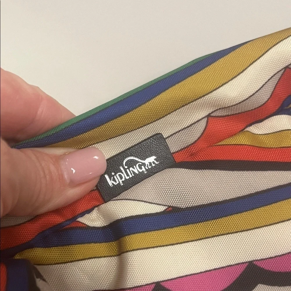 Kipling Bold Colorful Striped Women's large crossbody Bag